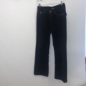 Vintage corduroy black flares. Size 6